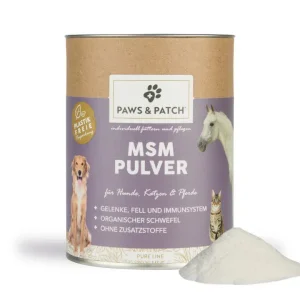 Paws & Patch MSM Pulver für Hunde, Katzen und Pferde (250g)