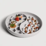 Schleckmatte- Yin & Yang in grau für Hunde