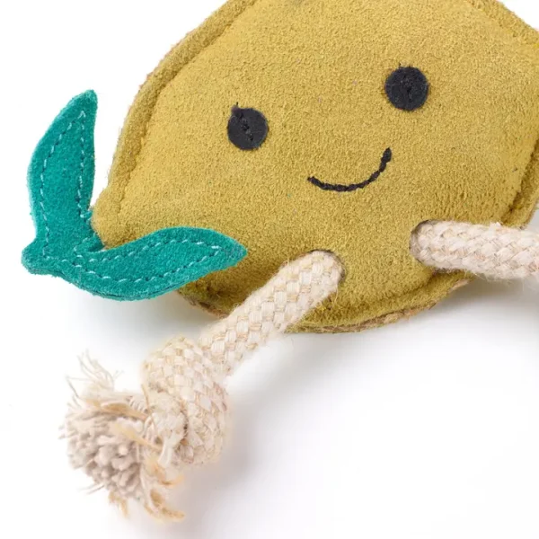 „Libby the Lemon- ökologisches Hundespielzeug von Green & Wild's -dein sonniges, nachhaltiges Spielvergnügen“ 🍋 – Bild 2